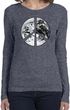 Ladies Peace Shirt Peace Earth Long Sleeve Tee T-Shirt