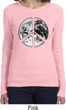Ladies Peace Shirt Peace Earth Long Sleeve Tee T-Shirt