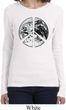 Ladies Peace Shirt Peace Earth Long Sleeve Tee T-Shirt