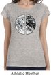 Ladies Peace Shirt Peace Earth Longer Length Tee T-Shirt
