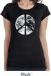 Ladies Peace Shirt Peace Earth Longer Length Tee T-Shirt