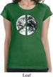 Ladies Peace Shirt Peace Earth Longer Length Tee T-Shirt