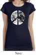 Ladies Peace Shirt Peace Earth Longer Length Tee T-Shirt