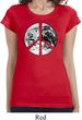 Ladies Peace Shirt Peace Earth Longer Length Tee T-Shirt