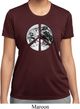 Ladies Peace Shirt Peace Earth Moisture Wicking Tee T-Shirt