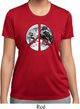 Ladies Peace Shirt Peace Earth Moisture Wicking Tee T-Shirt