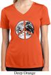 Ladies Peace Shirt Peace Earth Moisture Wicking V-neck Tee T-Shirt