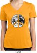 Ladies Peace Shirt Peace Earth Moisture Wicking V-neck Tee T-Shirt
