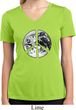 Ladies Peace Shirt Peace Earth Moisture Wicking V-neck Tee T-Shirt