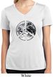 Ladies Peace Shirt Peace Earth Moisture Wicking V-neck Tee T-Shirt