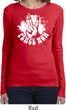 Ladies Peace Shirt Peace Now Long Sleeve Tee T-Shirt