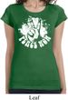 Ladies Peace Shirt Peace Now Longer Length Tee T-Shirt