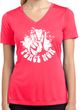 Ladies Peace Shirt Peace Now Moisture Wicking V-neck Tee