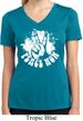 Ladies Peace Shirt Peace Now Moisture Wicking V-neck Tee
