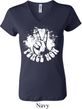 Ladies Peace Shirt Peace Now V-neck Tee T-Shirt