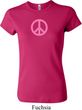 Ladies Peace Shirt Pink Peace Crewneck Tee T-Shirt