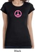 Ladies Peace Shirt Pink Peace Longer Length Tee T-Shirt
