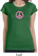 Ladies Peace Shirt Pink Peace Longer Length Tee T-Shirt