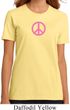 Ladies Peace Shirt Pink Peace Organic Tee T-Shirt