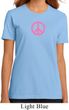 Ladies Peace Shirt Pink Peace Organic Tee T-Shirt