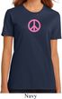 Ladies Peace Shirt Pink Peace Organic Tee T-Shirt