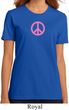 Ladies Peace Shirt Pink Peace Organic Tee T-Shirt
