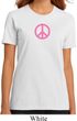 Ladies Peace Shirt Pink Peace Organic Tee T-Shirt