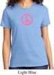 Ladies Peace Shirt Pink Peace Tee T-Shirt