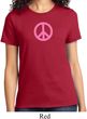 Ladies Peace Shirt Pink Peace Tee T-Shirt