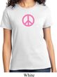 Ladies Peace Shirt Pink Peace Tee T-Shirt