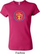 Ladies Peace Shirt Psychedelic Peace Crewneck Tee T-Shirt