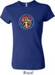 Ladies Peace Shirt Psychedelic Peace Crewneck Tee T-Shirt