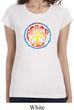 Ladies Peace Shirt Psychedelic Peace Longer Length Tee T-Shirt
