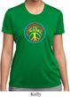Ladies Peace Shirt Psychedelic Peace Moisture Wicking Tee T-Shirt