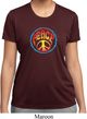 Ladies Peace Shirt Psychedelic Peace Moisture Wicking Tee T-Shirt