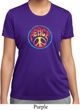 Ladies Peace Shirt Psychedelic Peace Moisture Wicking Tee T-Shirt