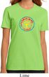 Ladies Peace Shirt Psychedelic Peace Organic Tee T-Shirt