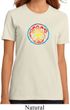 Ladies Peace Shirt Psychedelic Peace Organic Tee T-Shirt