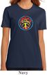 Ladies Peace Shirt Psychedelic Peace Organic Tee T-Shirt