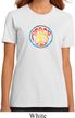 Ladies Peace Shirt Psychedelic Peace Organic Tee T-Shirt