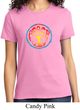 Ladies Peace Shirt Psychedelic Peace Tee T-Shirt