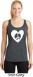 Ladies Peace Tank Top Hippie Heart Peace Dry Wicking Racerback