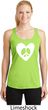 Ladies Peace Tank Top Hippie Heart Peace Dry Wicking Racerback