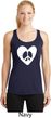 Ladies Peace Tank Top Hippie Heart Peace Dry Wicking Racerback