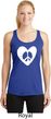 Ladies Peace Tank Top Hippie Heart Peace Dry Wicking Racerback