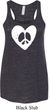 Ladies Peace Tank Top Hippie Heart Peace Flowy Racerback
