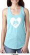 Ladies Peace Tank Top Hippie Heart Peace Ideal Racerback