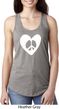 Ladies Peace Tank Top Hippie Heart Peace Ideal Racerback
