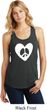 Ladies Peace Tank Top Hippie Heart Peace Racerback