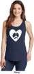 Ladies Peace Tank Top Hippie Heart Peace Tanktop
